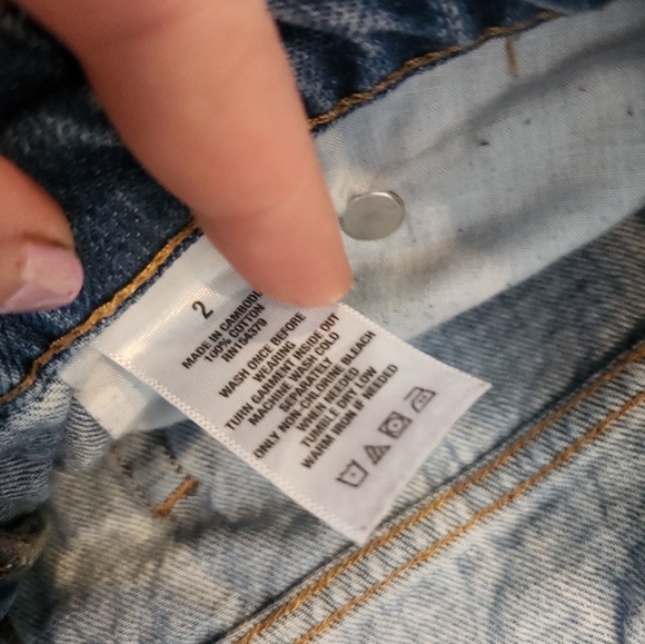 Aeropostale Mom Jeans Light Blue Denim High Rise Distressed - Picture 5 of 10